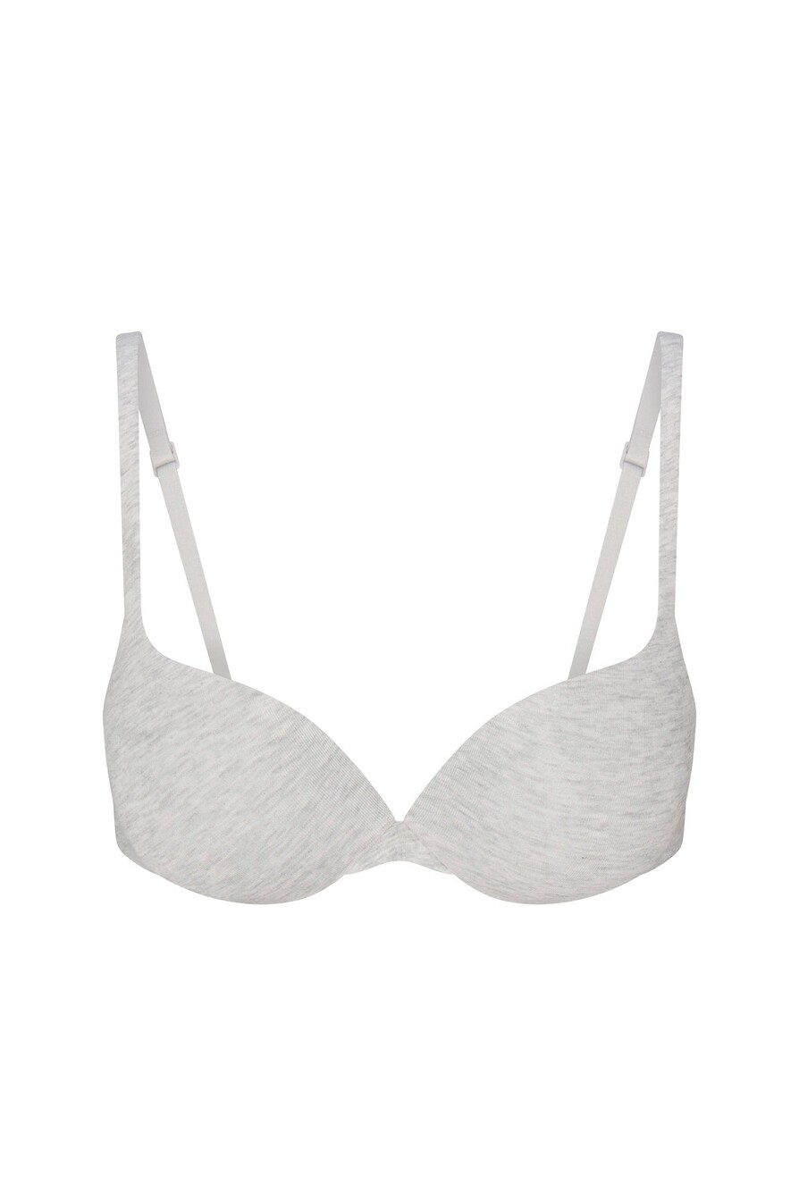 SKIMS ultimate teardrop push-up  Bra Light Heather Grey 32C